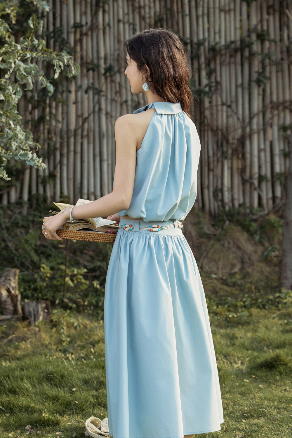 Halter Blouse and Skirt Set