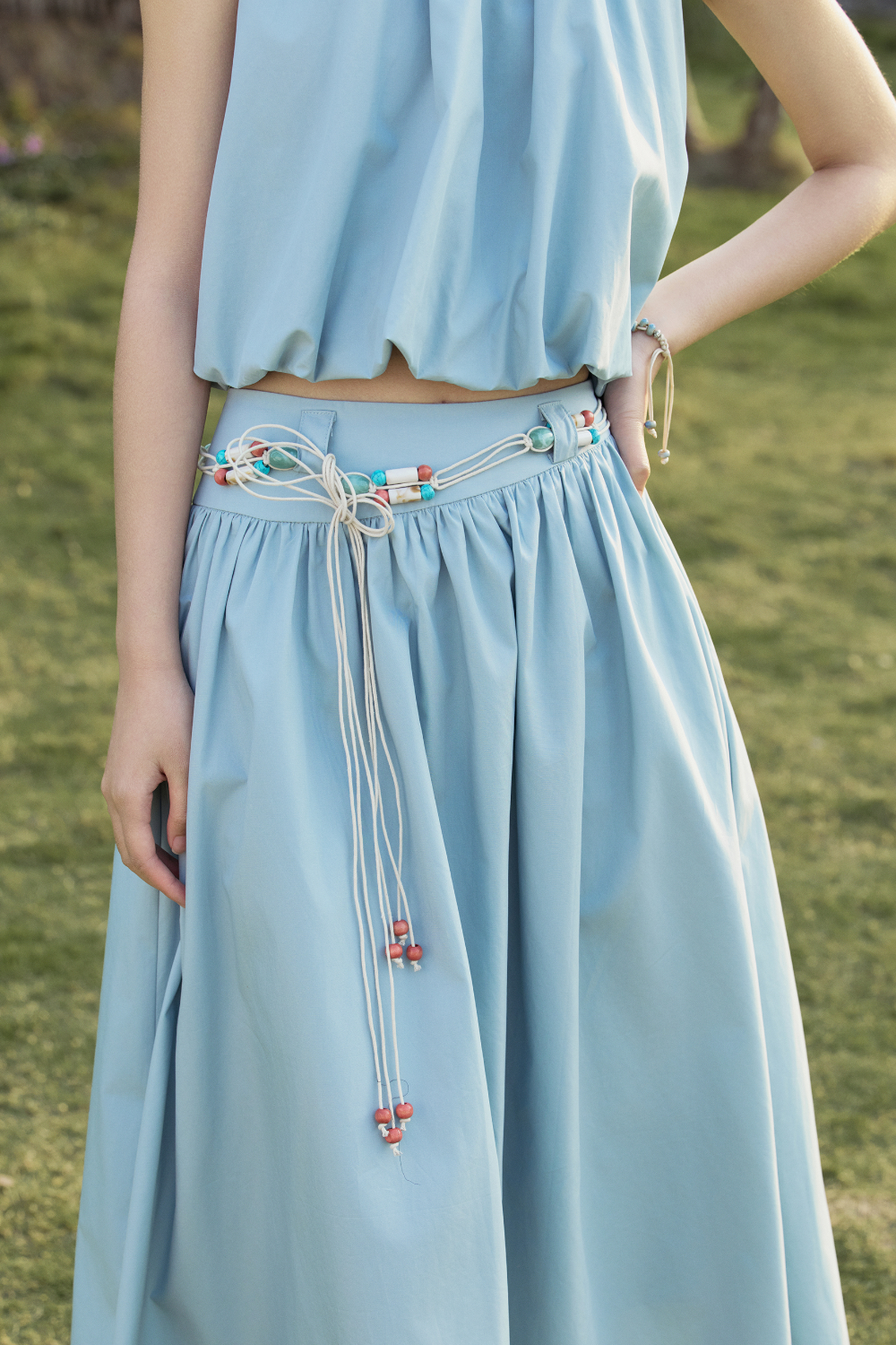 Halter Blouse and Skirt Set