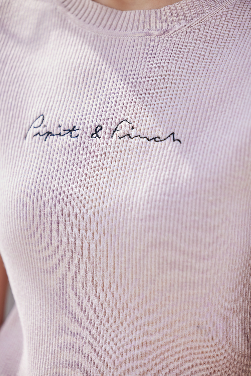 여성용 니트 티셔츠