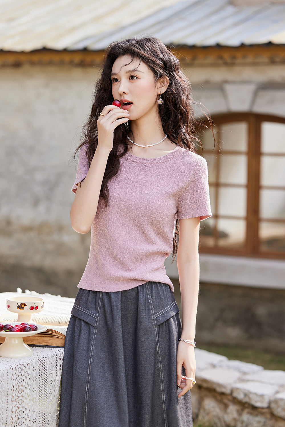 Áo thun dệt kim cho nữ
