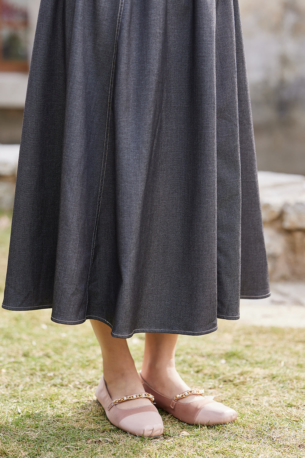 A Line Maxi Skirt for Women