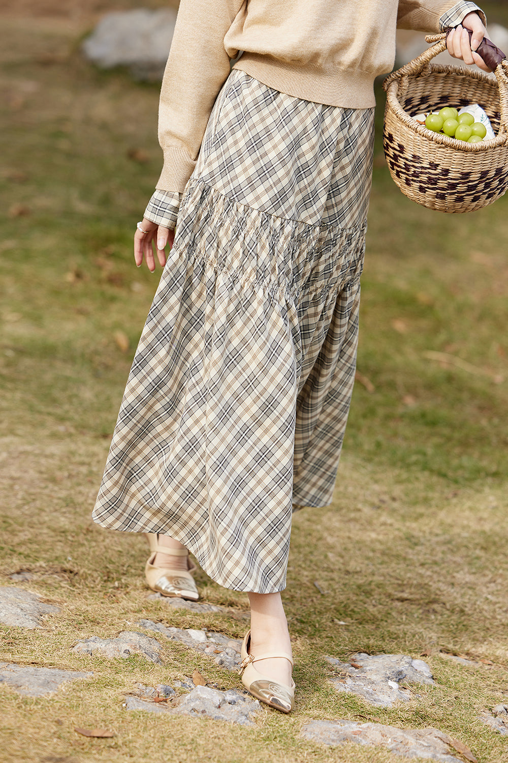 A Line Maxi Skirt for Women