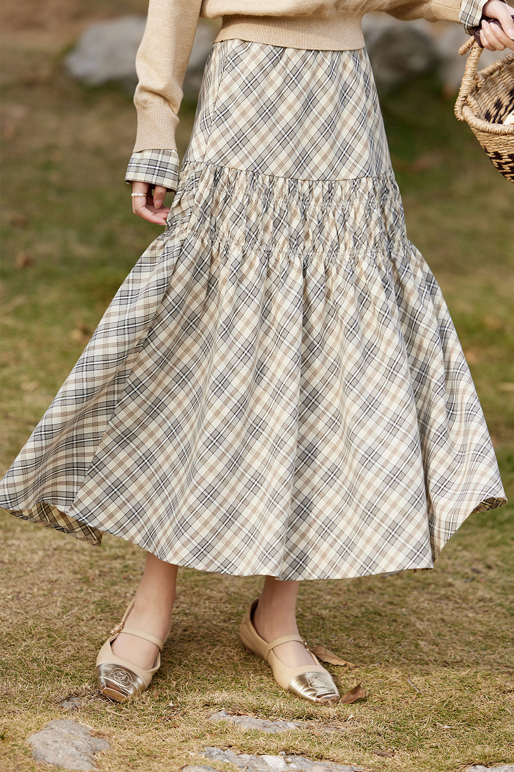 A Line Maxi Skirt for Women