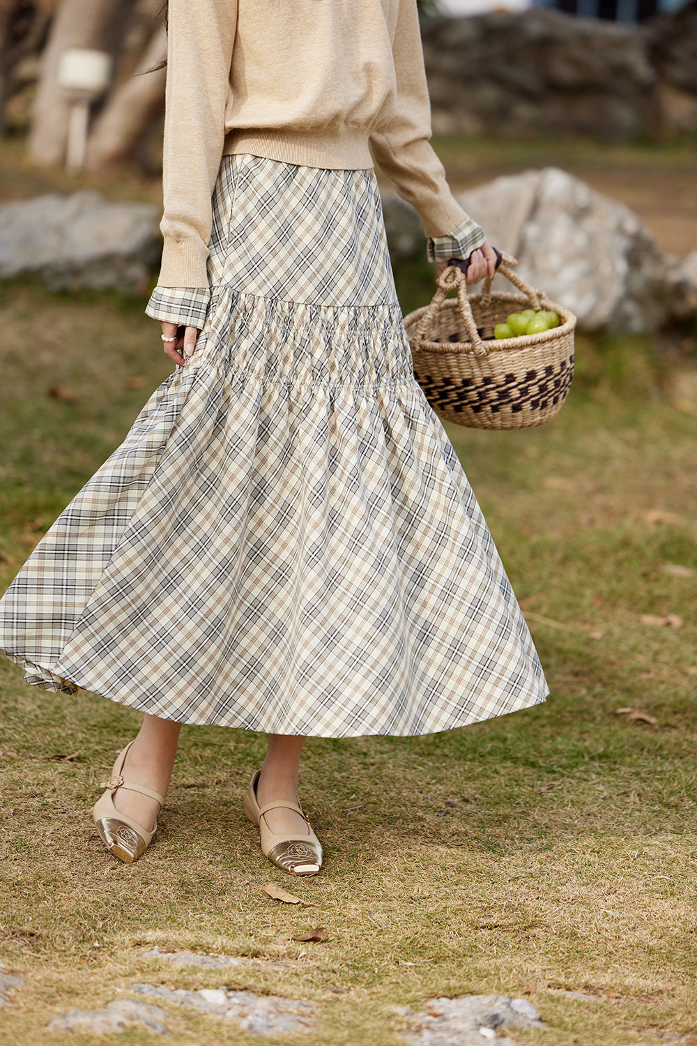 A Line Maxi Skirt for Women
