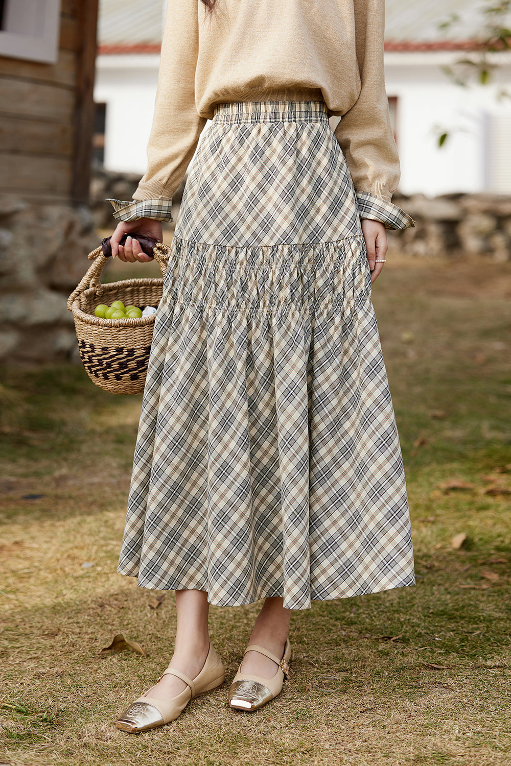 A Line Maxi Skirt for Women
