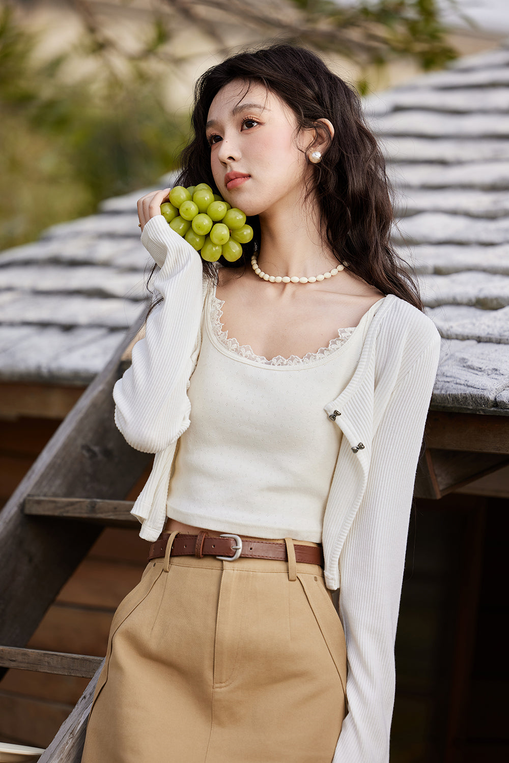 เสื้อคาร์ดิแกนถักสำหรับผู้หญิง