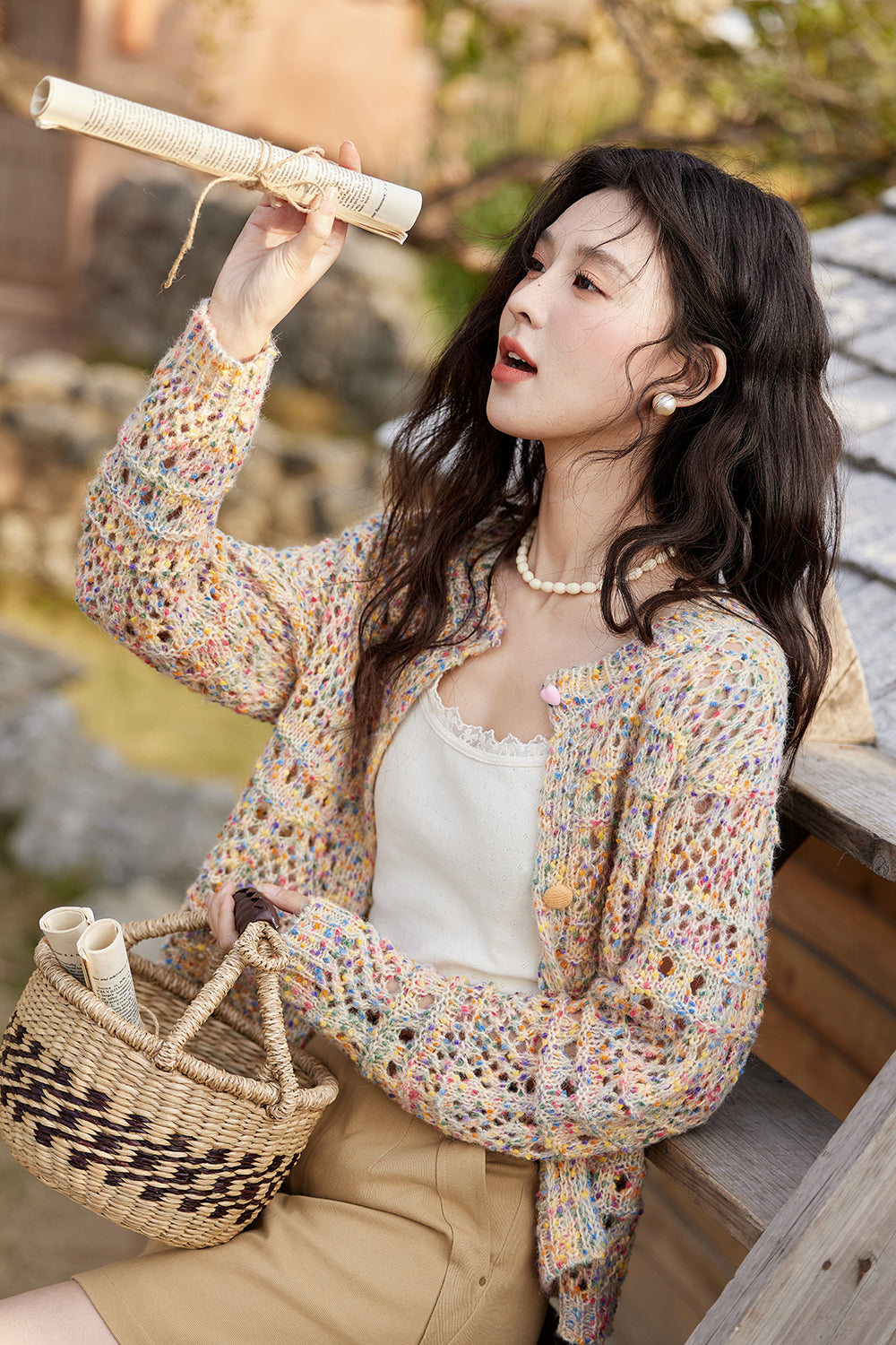 여성용 니트 카디건