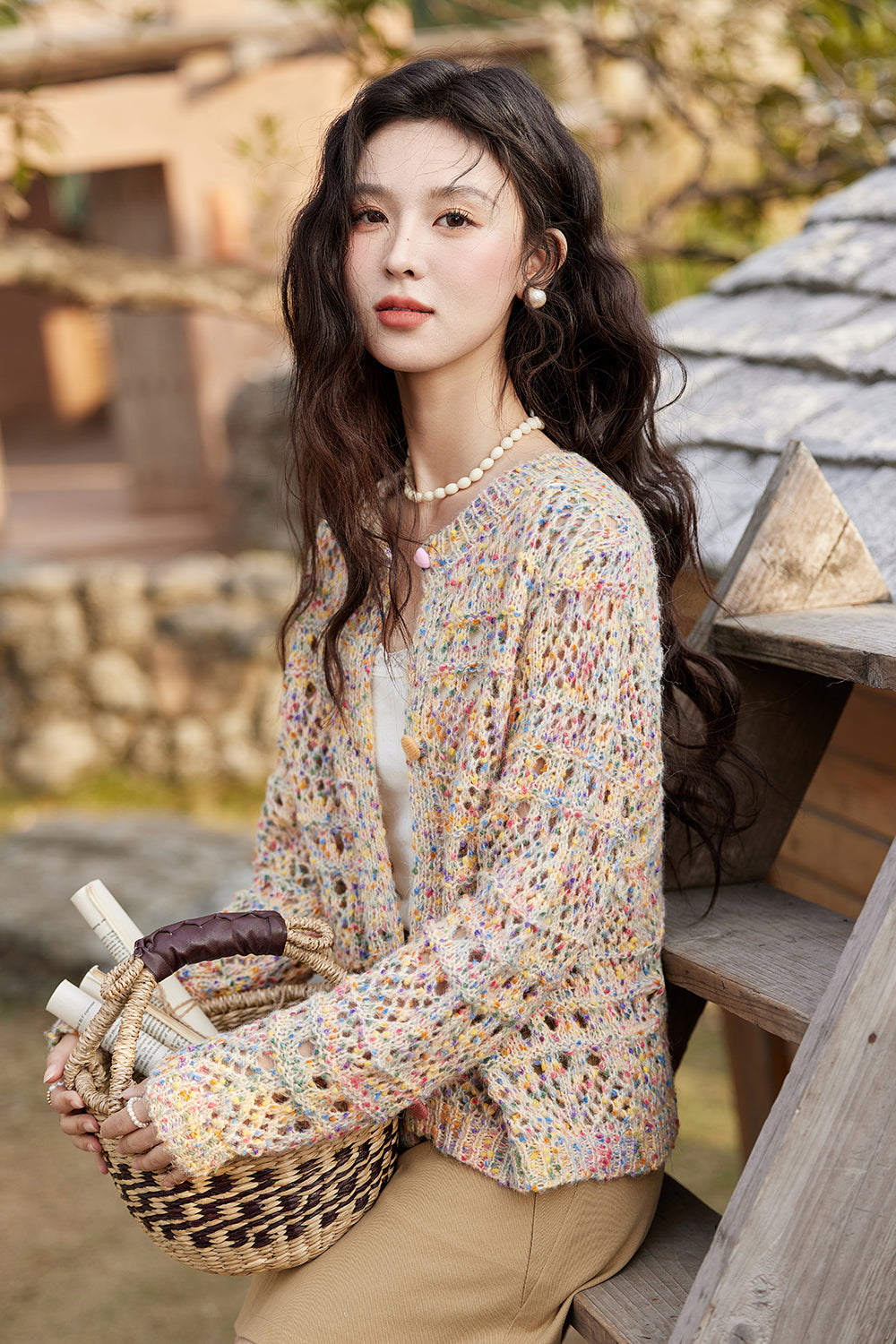 여성용 니트 카디건