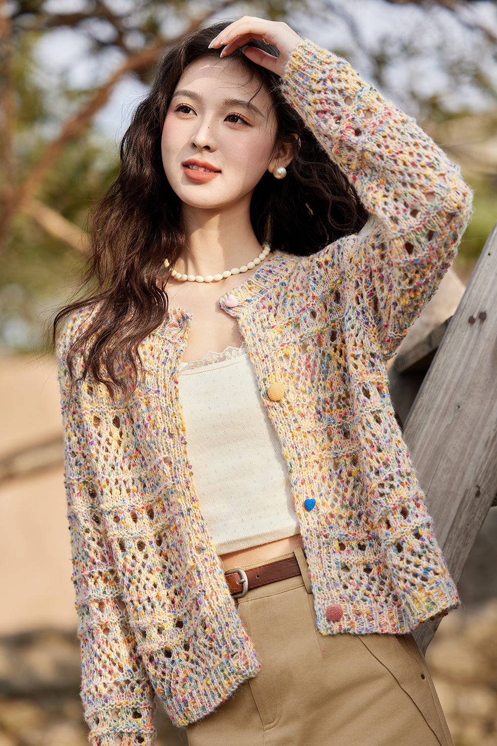 여성용 니트 카디건