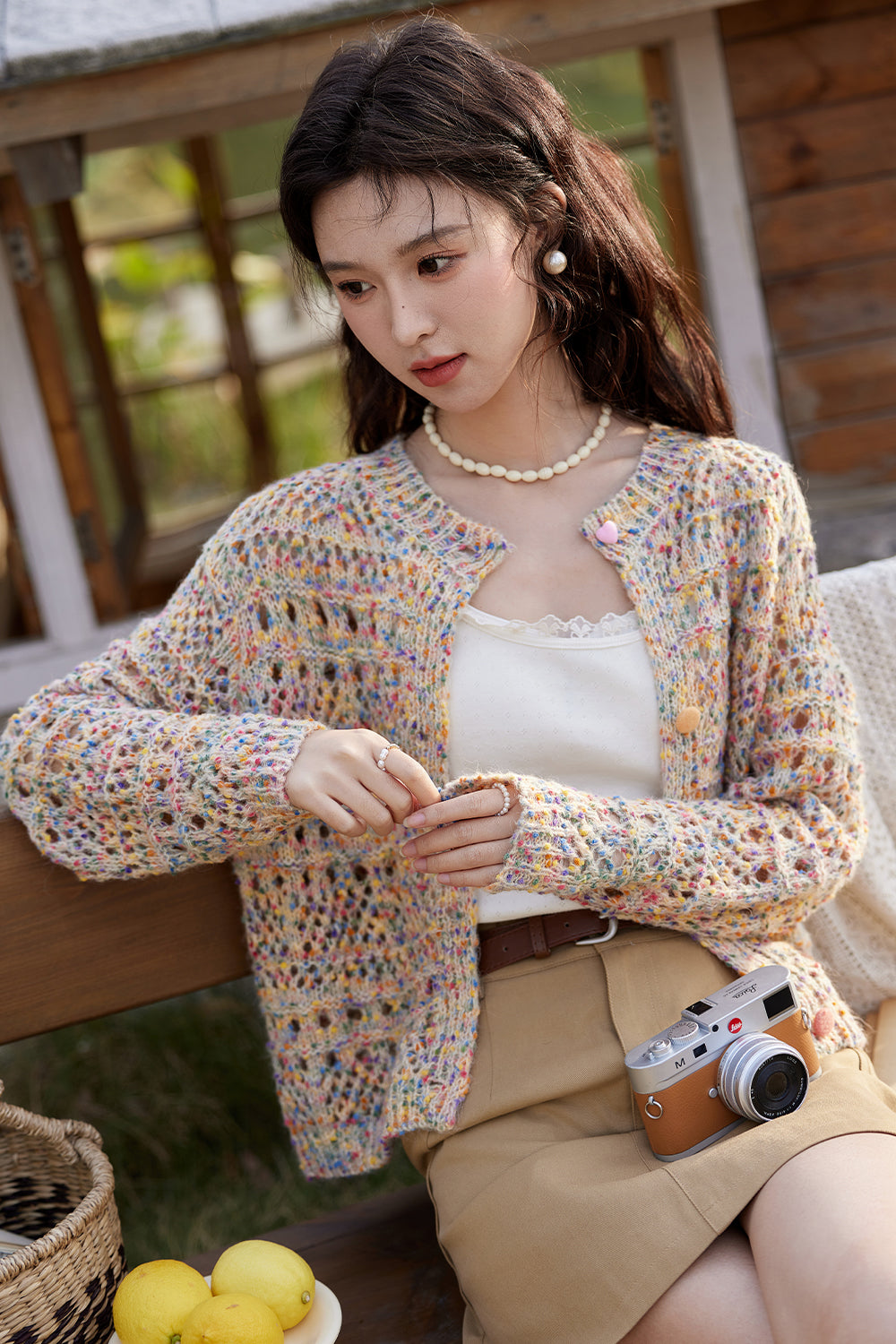 여성용 니트 카디건