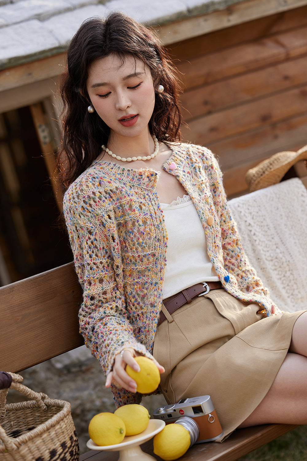 여성용 니트 카디건