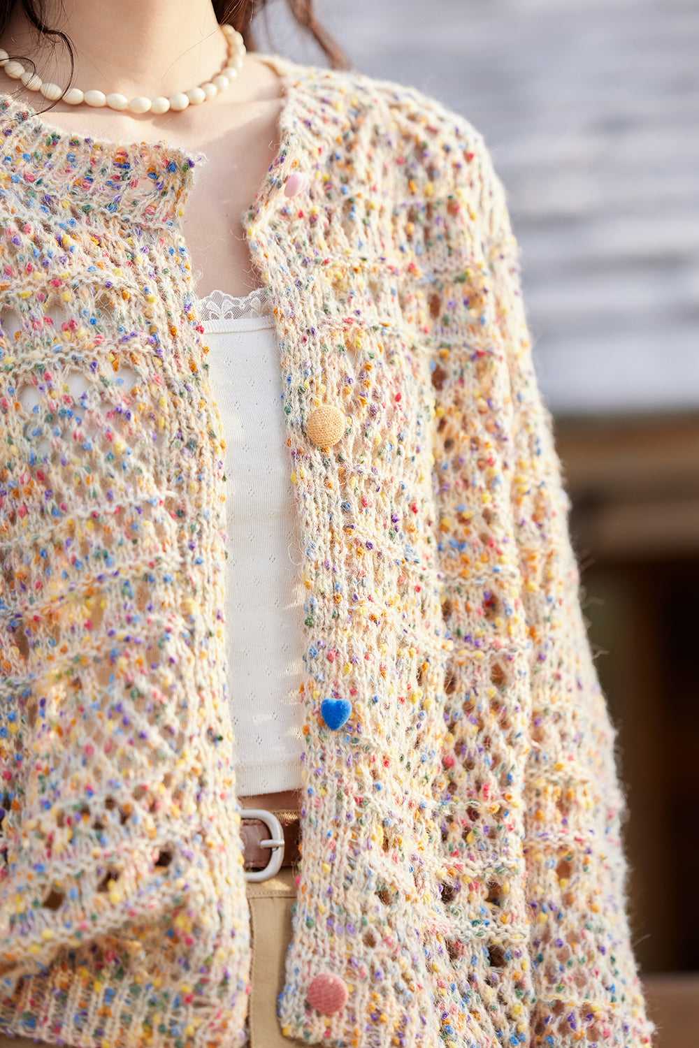 여성용 니트 카디건