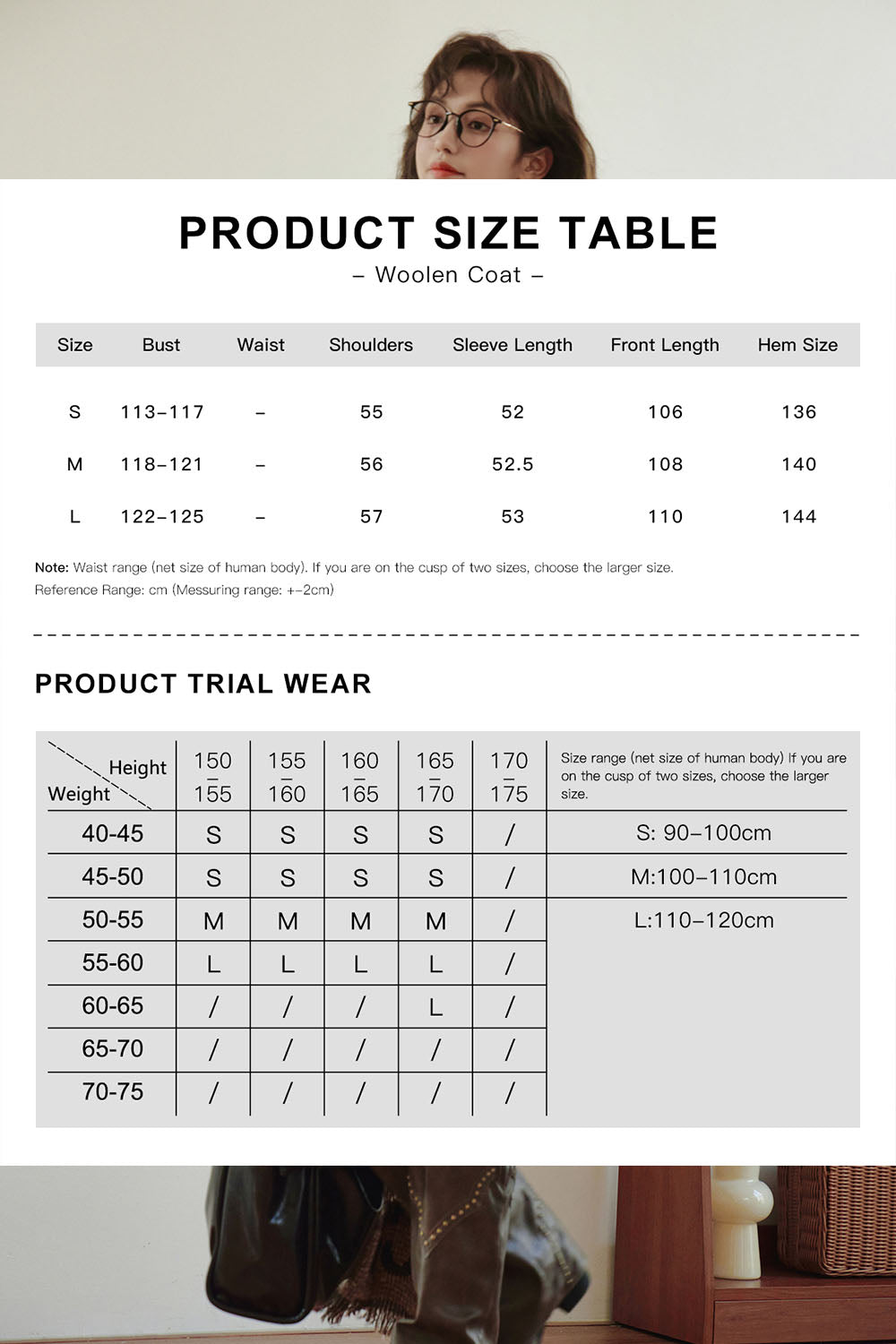 Mantel Wol untuk Wanita