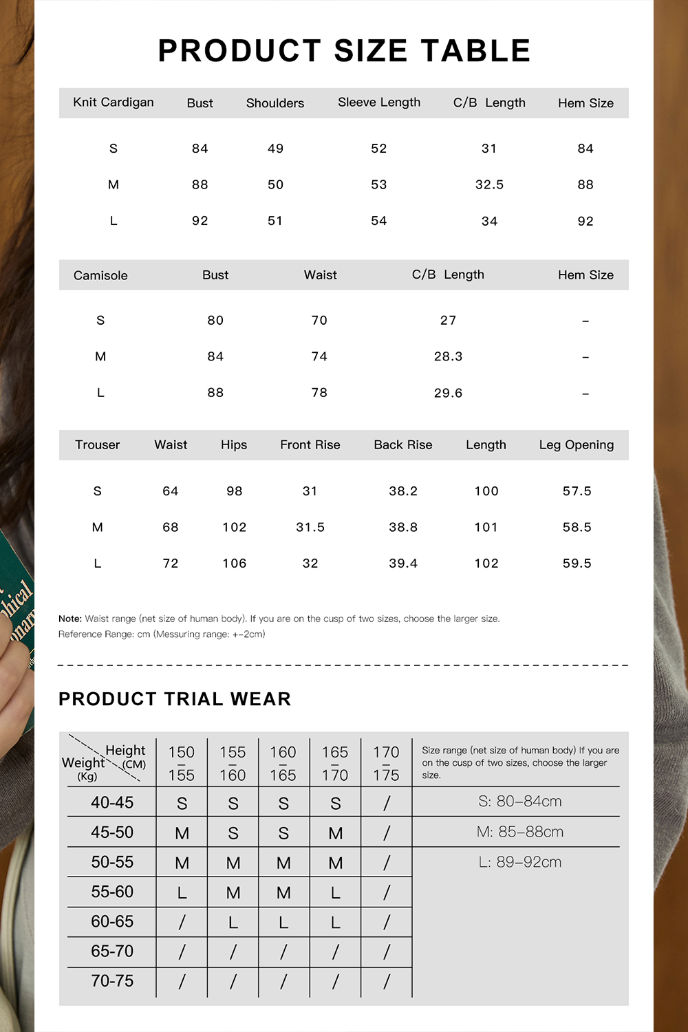 Bộ dây đeo và áo khoác cardigan được bán riêng