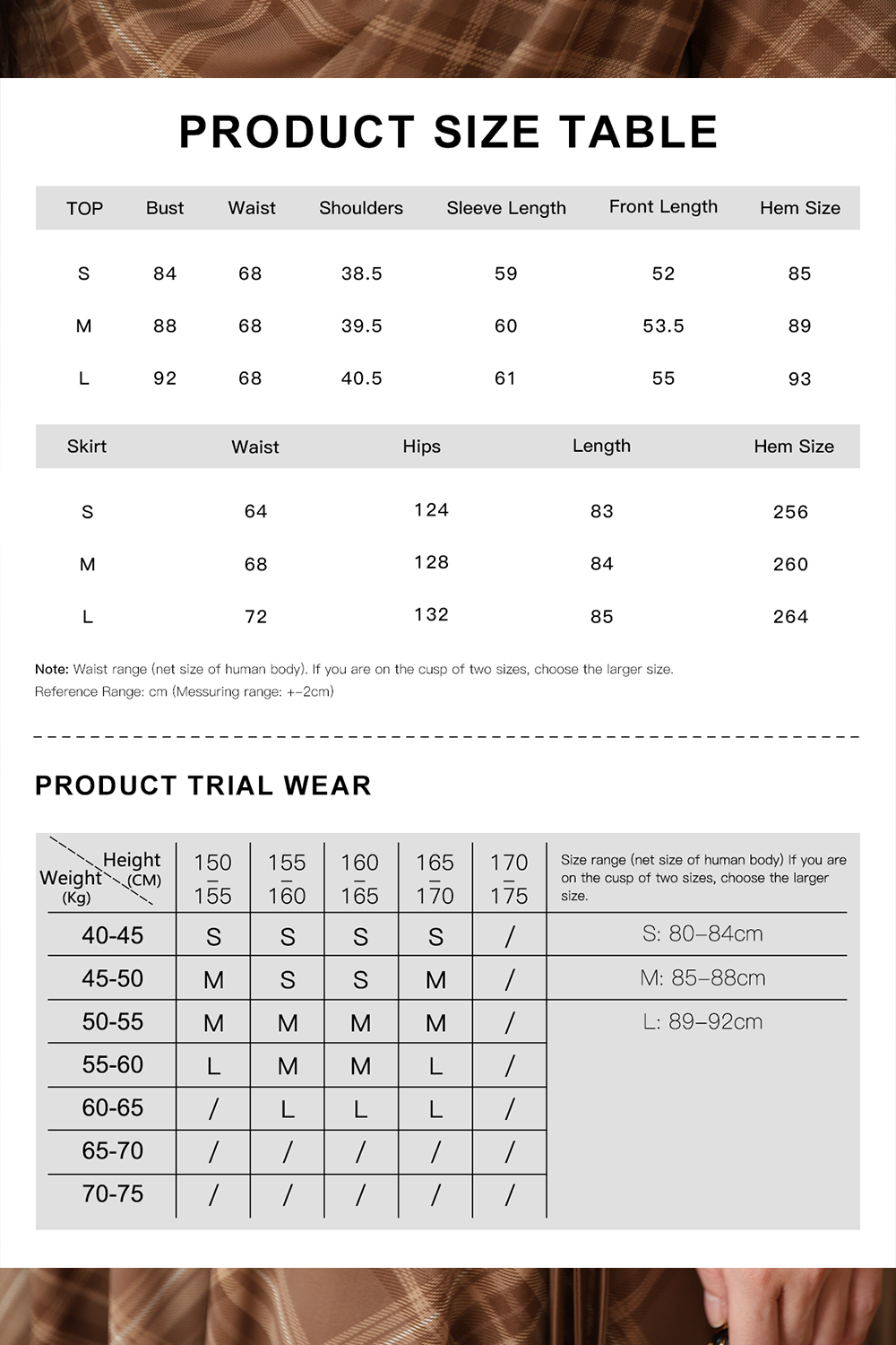 Top and Skirt Suit Set