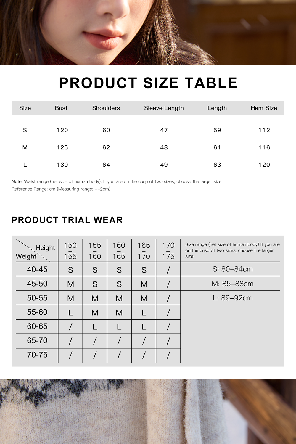 Knit Shirt+Scarf for Women