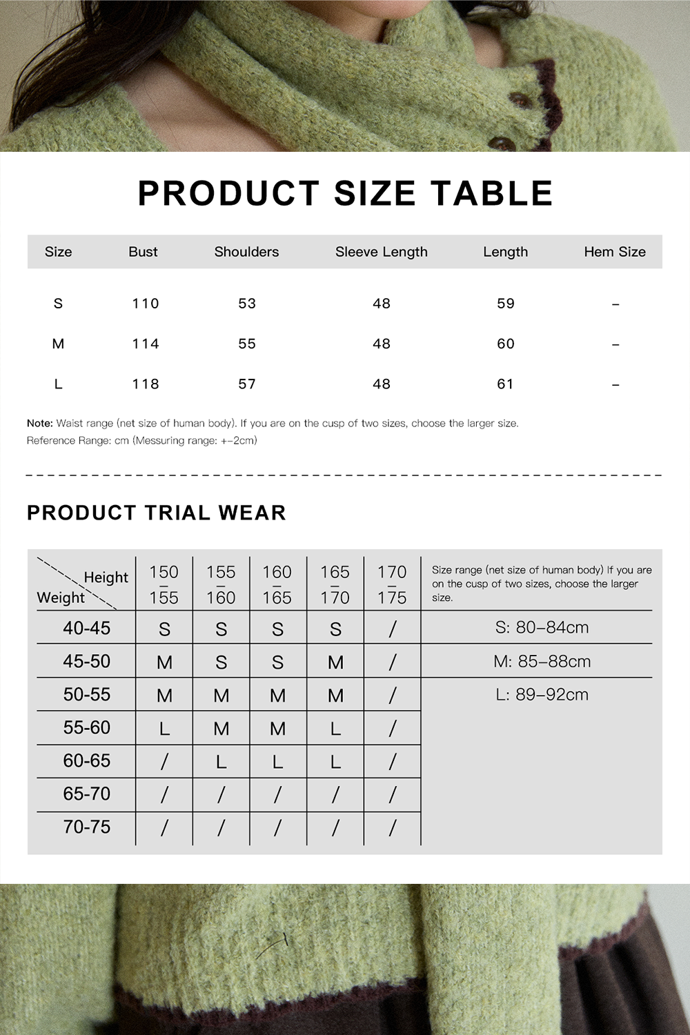 Knit Shirt+Scarf for Women