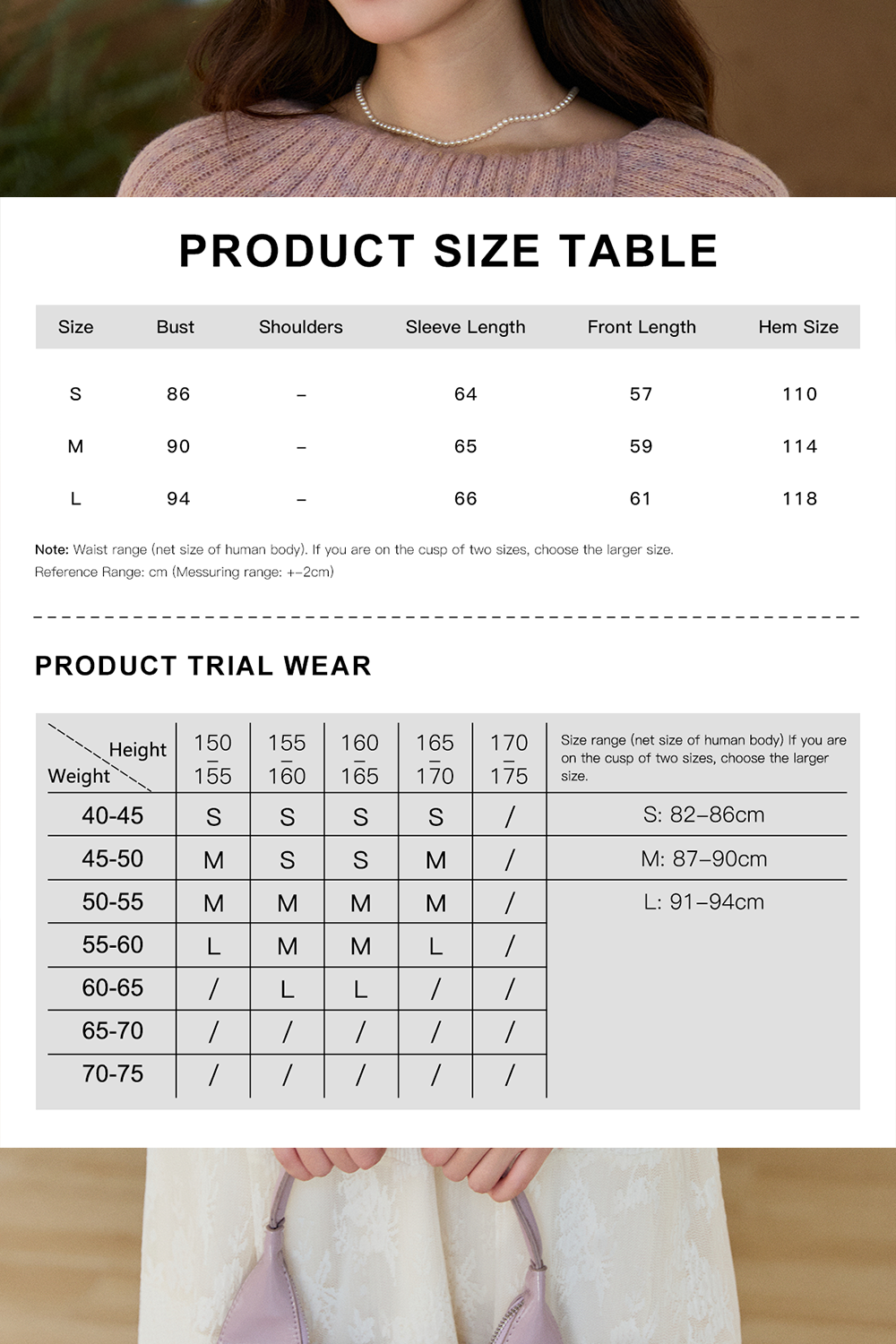 Knit Shirt+ Tie for Women