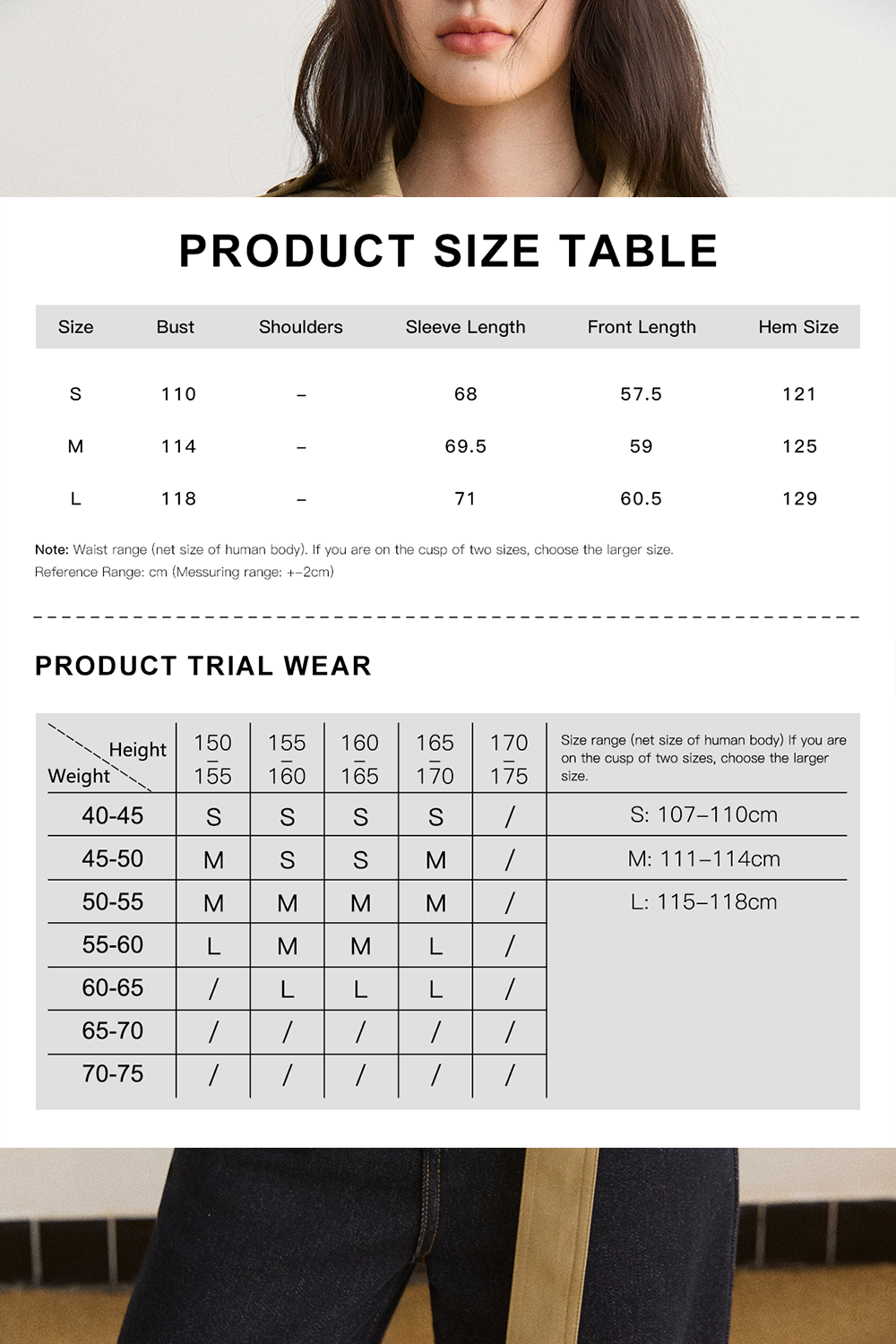 Trench Coat for Women MISHOW