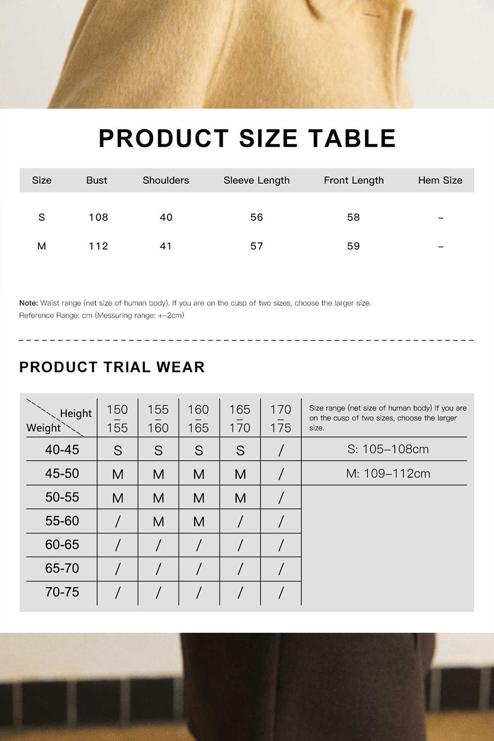 Coat+Belt for Women MISHOW