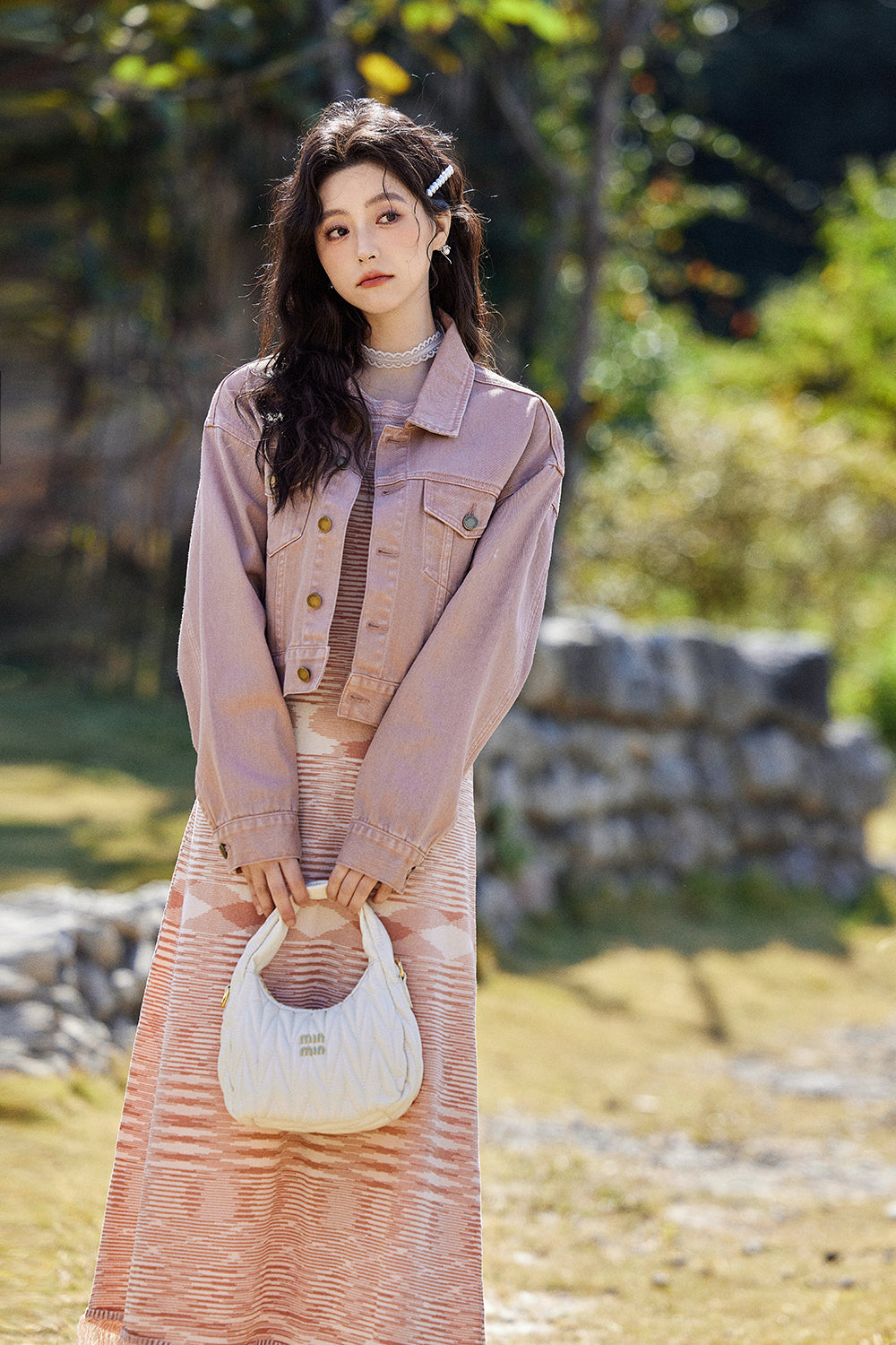 Set Gaun dan Mantel Tali Spaghetti Dijual Terpisah