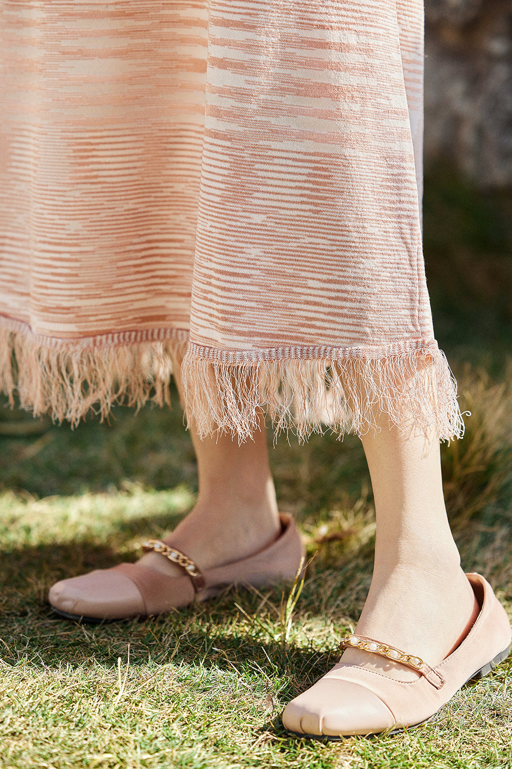 Set Gaun dan Mantel Tali Spaghetti Dijual Terpisah