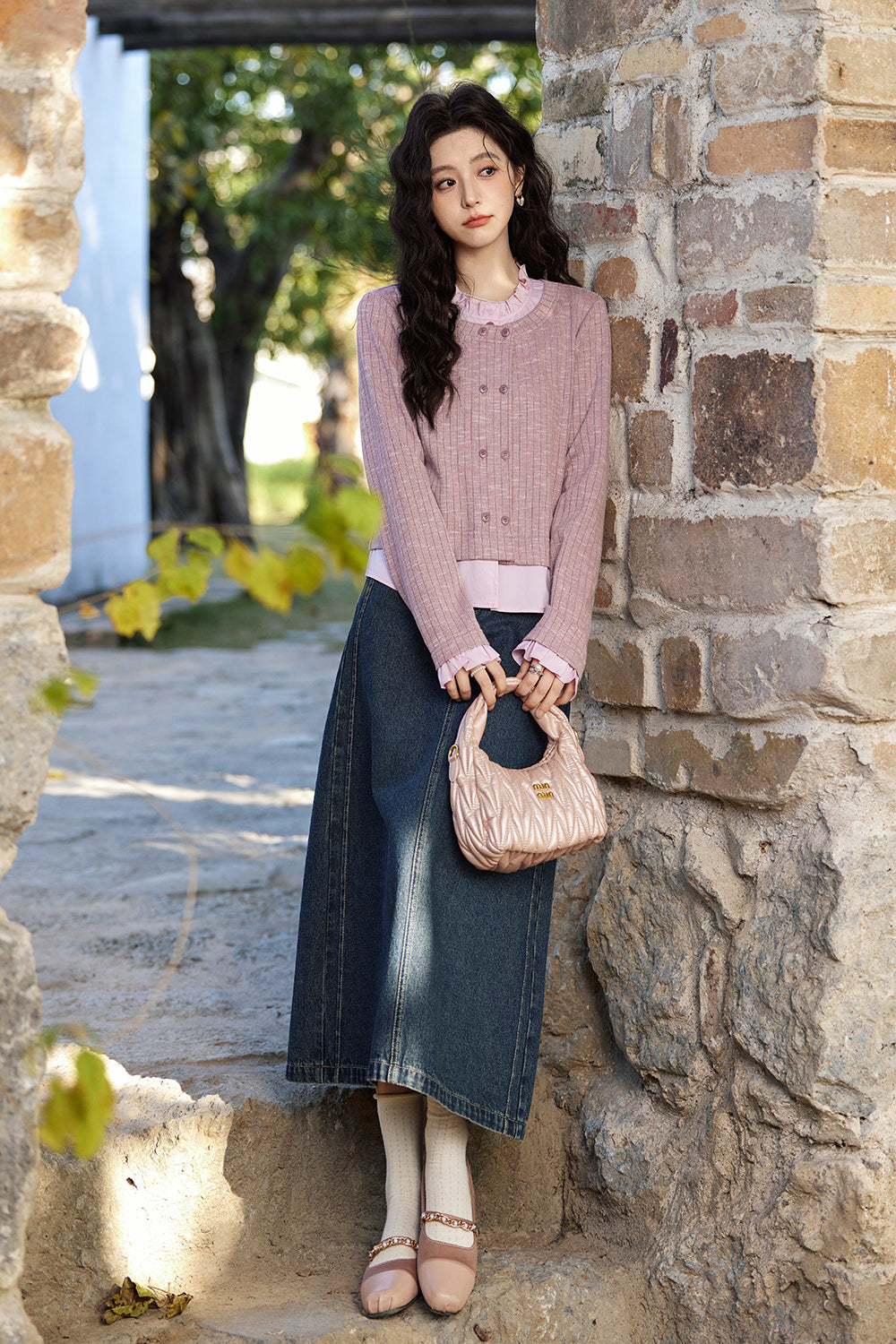 여성용 니트 셔츠