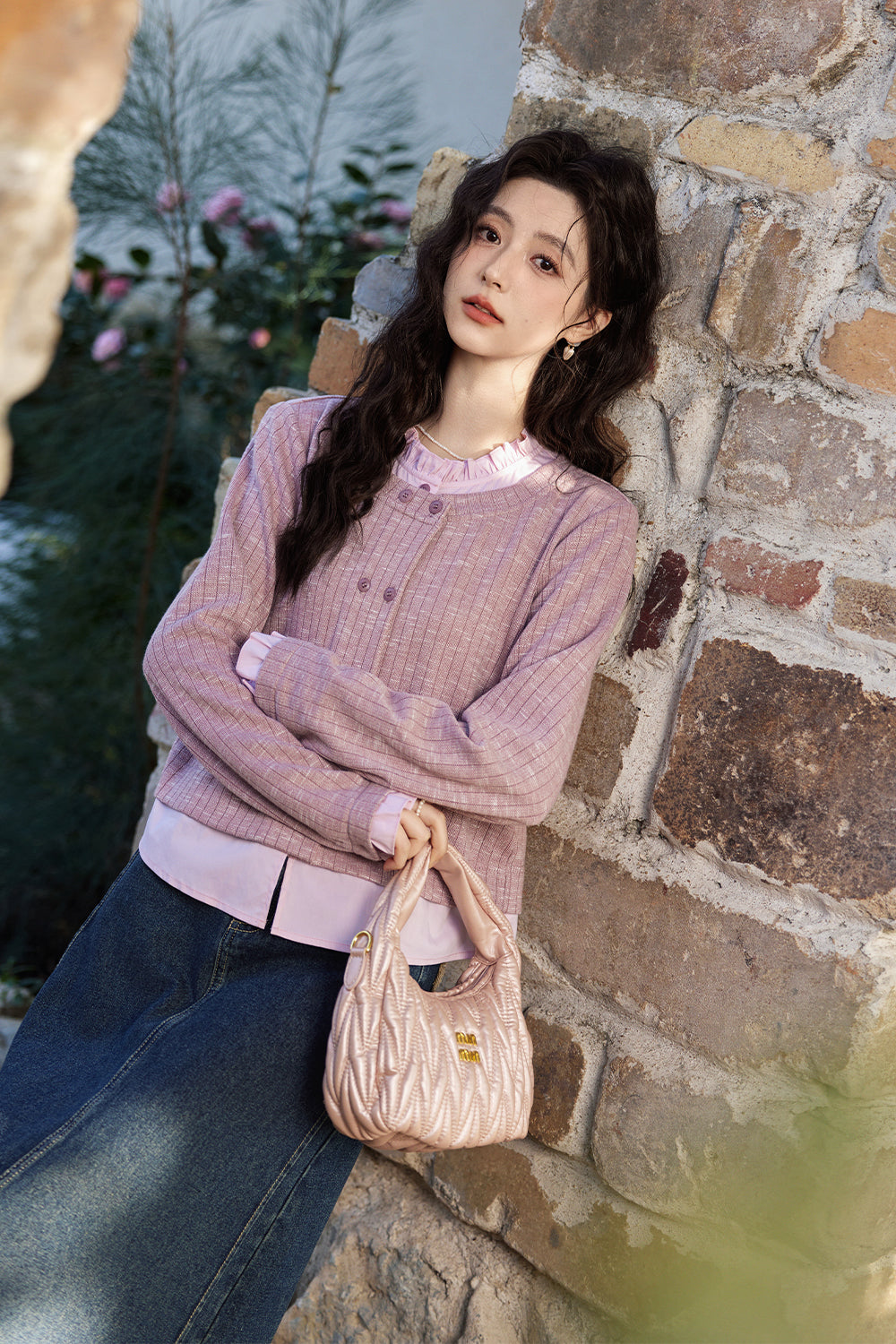 여성용 니트 셔츠