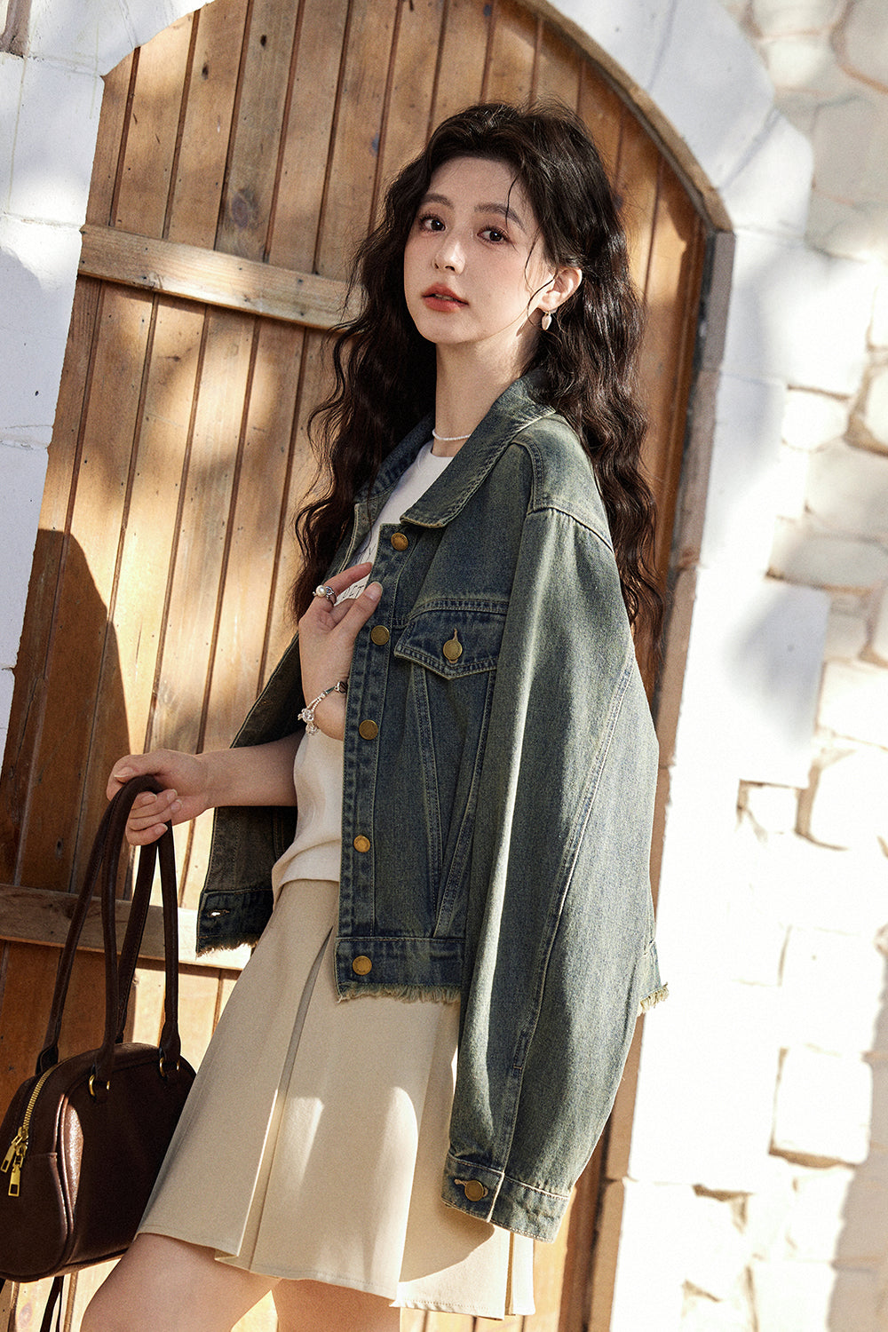女性用デニムジャケット