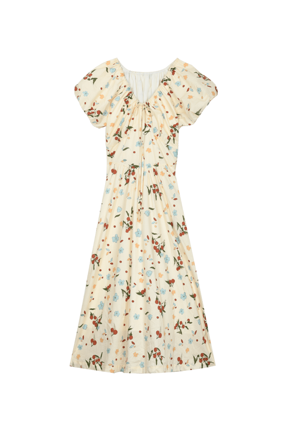 女性のためのAライン花マキシドレス