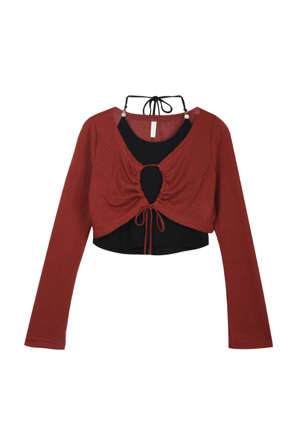 Bộ vest áo dây và áo cardigan