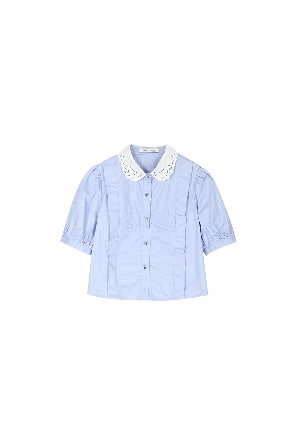 Áo sơ mi xanh 100% cotton dành cho nữ