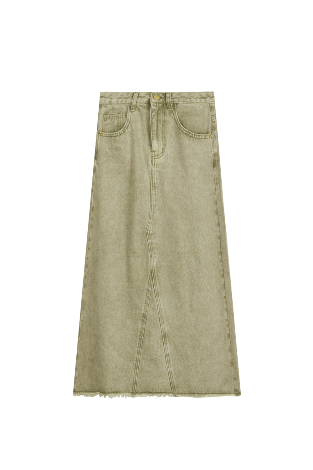 A Line Maxi Women's Denim Skirt