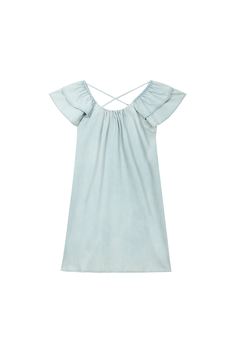 Váy midi trơn tay bồng cho nữ