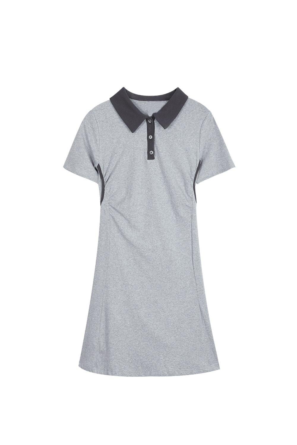 Gaun Midi Abu-abu untuk Wanita