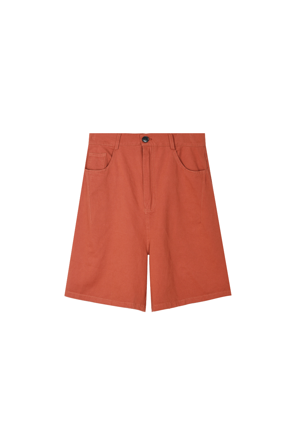 Celana Pendek Pinggang Tinggi Padat untuk Wanita