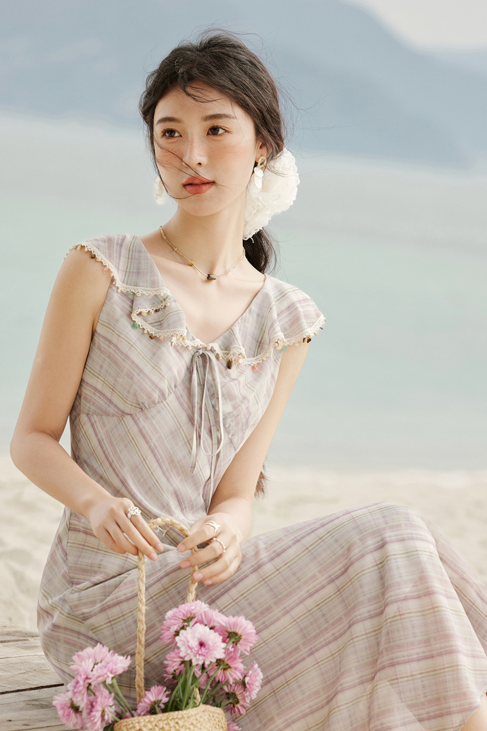 여성용 A라인 맥시 드레스