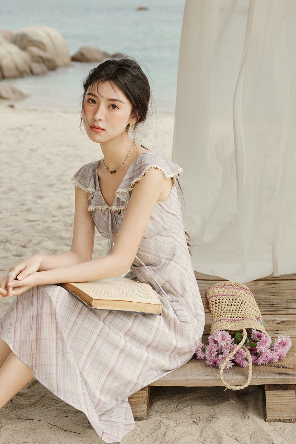 여성용 A라인 맥시 드레스