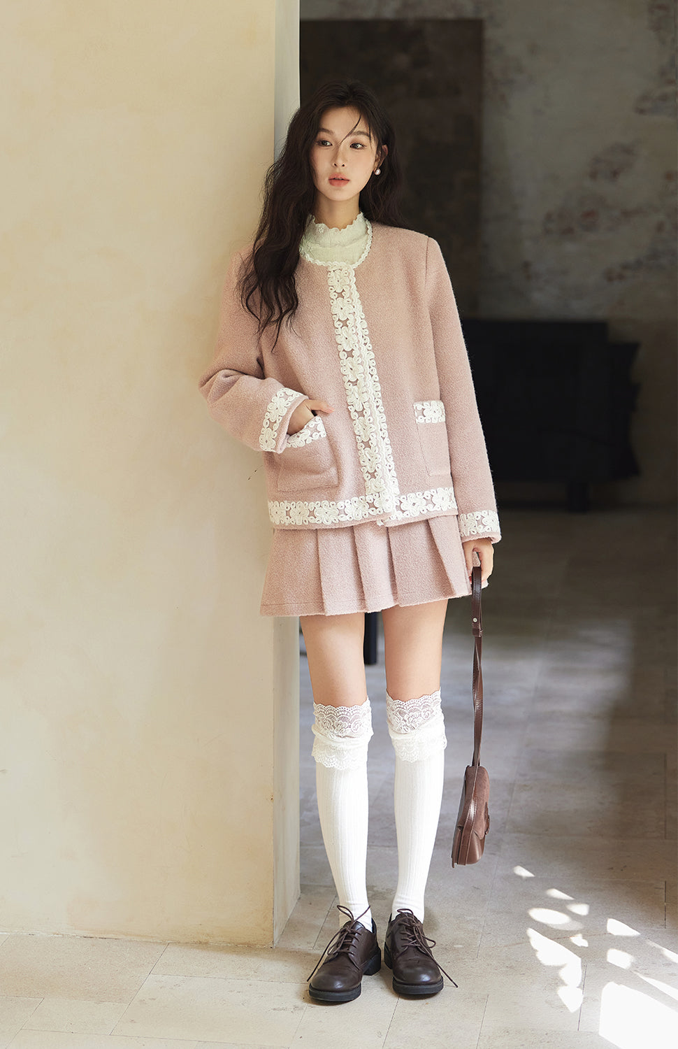 Coat and Skirt Suit Set
