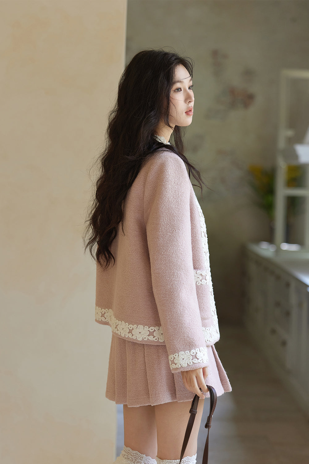 Coat and Skirt Suit Set