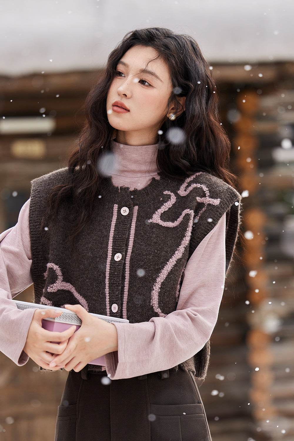 Knit Vest and Knit Shirt Set Separately Sold