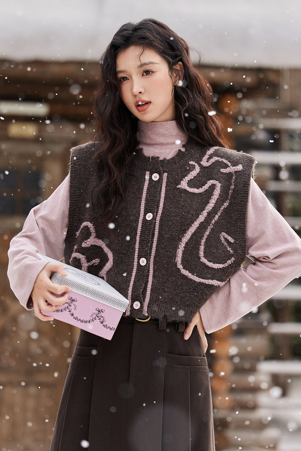 Knit Vest and Knit Shirt Set Separately Sold