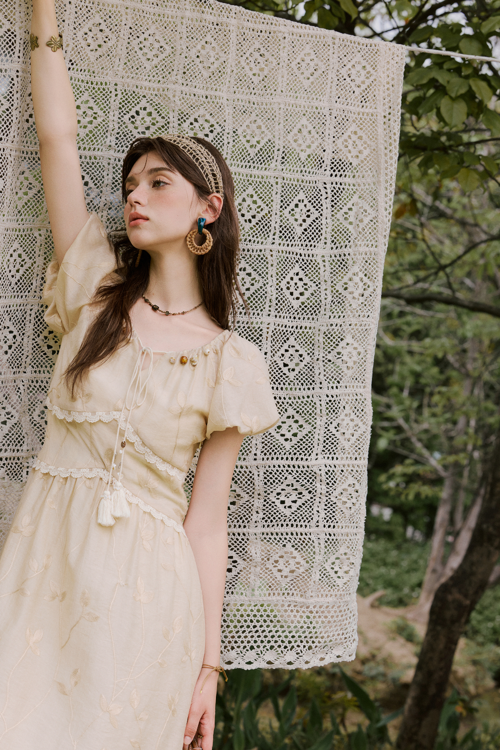 Gaun Maxi A-line untuk Wanita