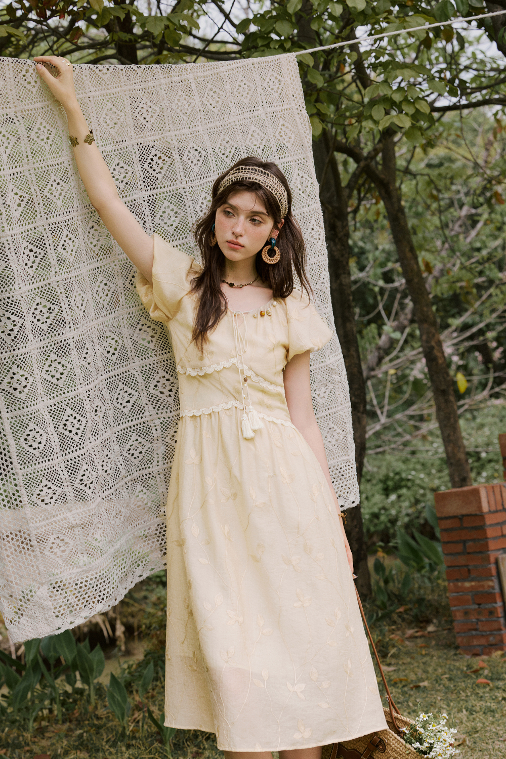 Gaun Maxi A-line untuk Wanita