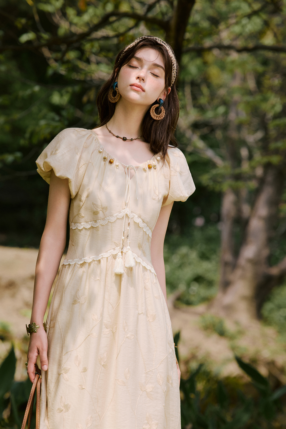 Gaun Maxi A-line untuk Wanita