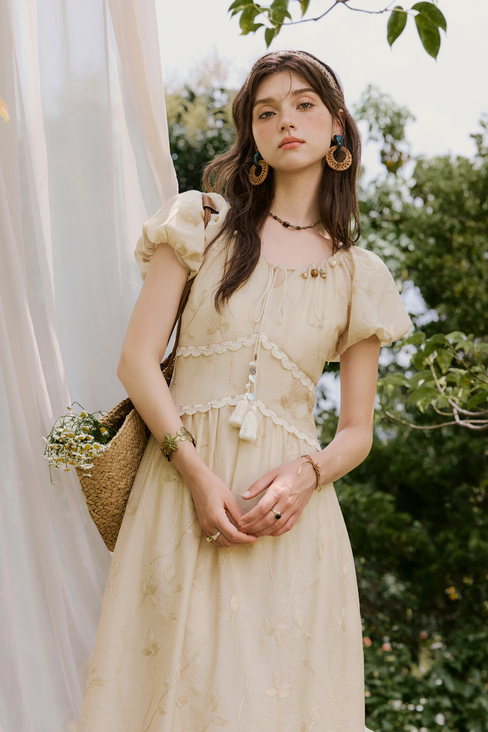 Gaun Maxi A-line untuk Wanita