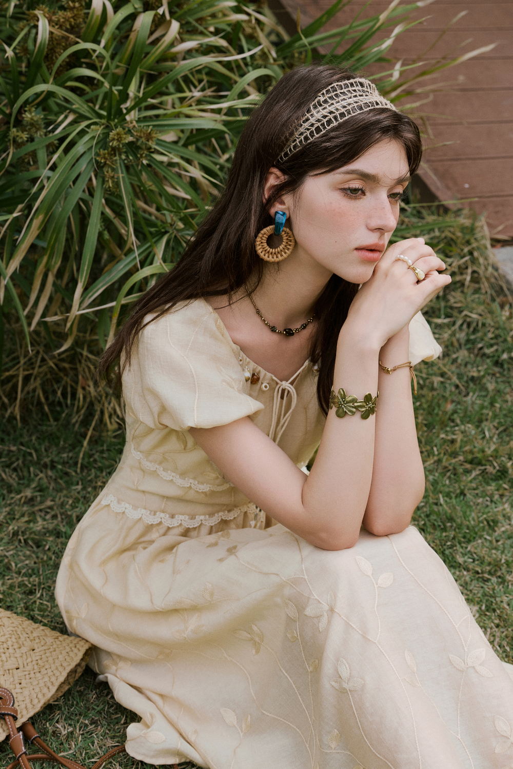 Gaun Maxi A-line untuk Wanita