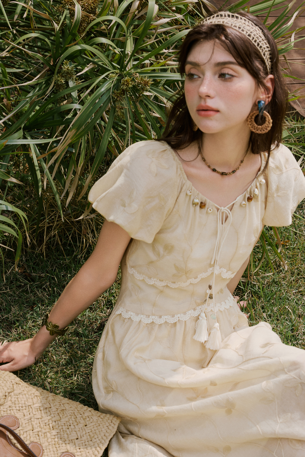 Gaun Maxi A-line untuk Wanita