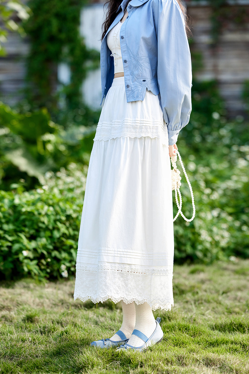 A Line Maxi Skirt for Women