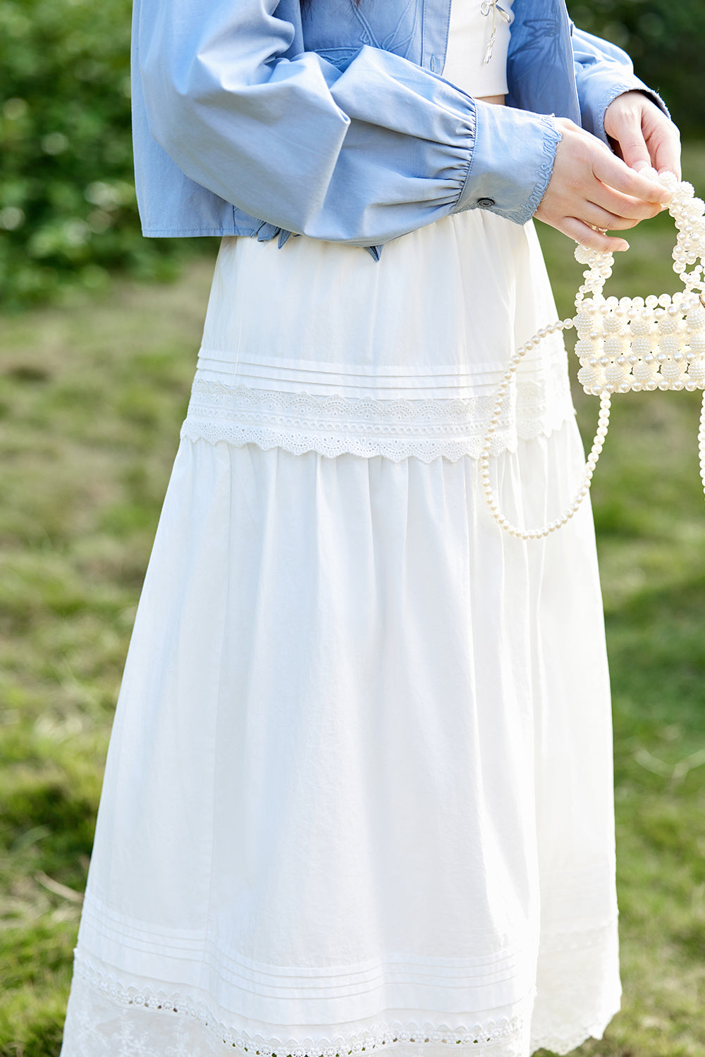 A Line Maxi Skirt for Women